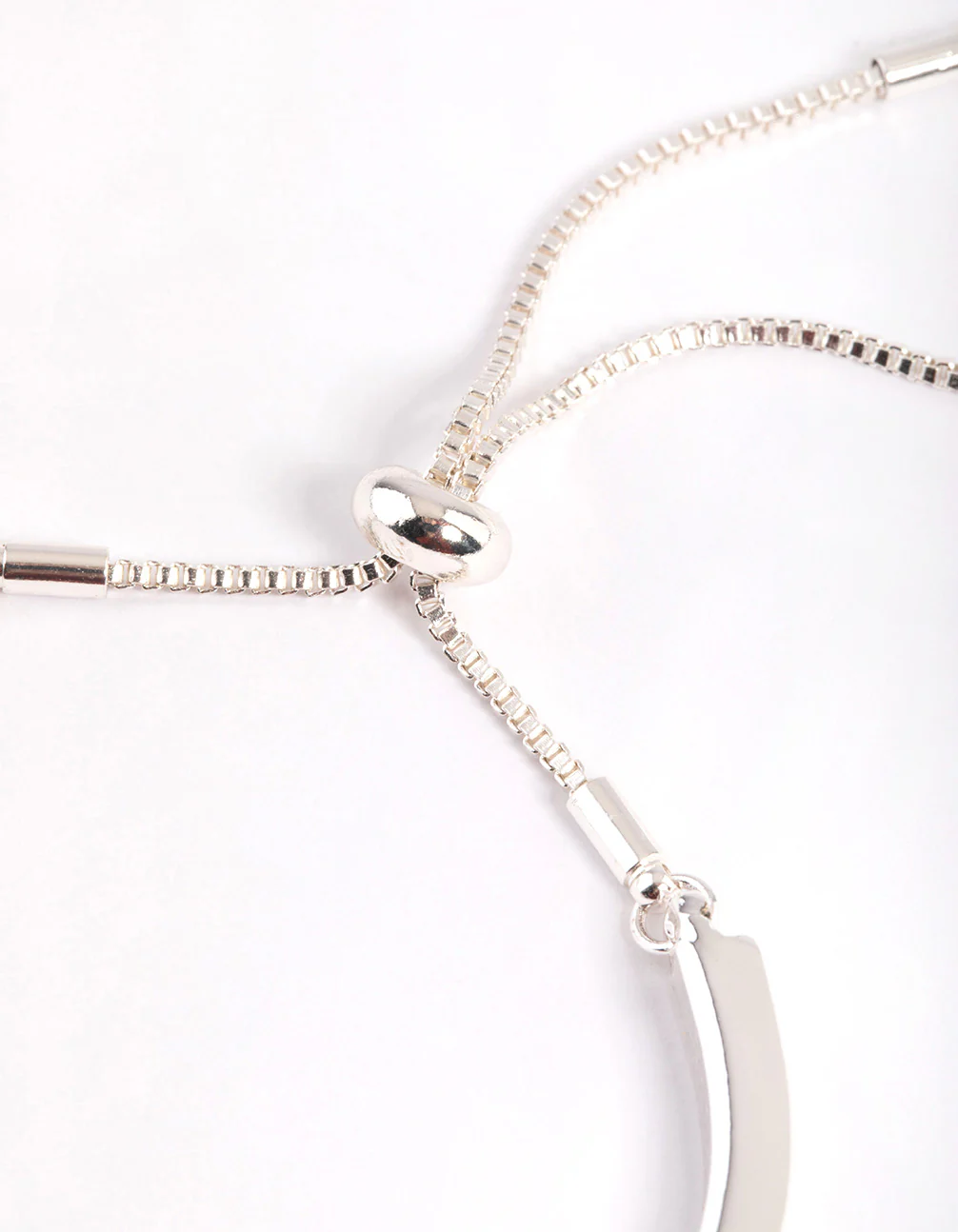 Silver Diamante Bangle with Toggle Bracelet - Image 3