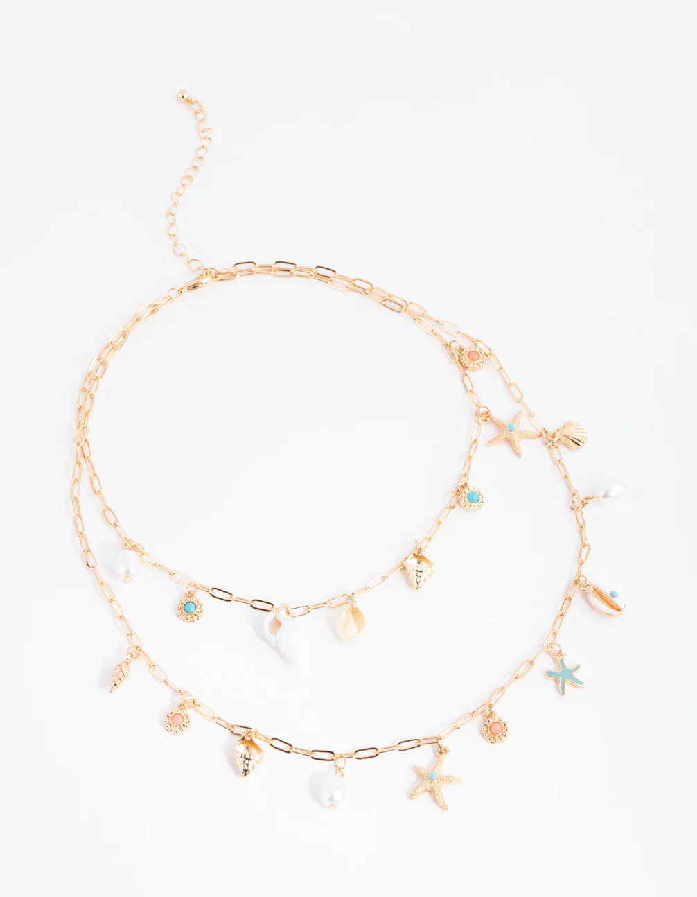 Gold Ocean Charm Necklace - Image 2