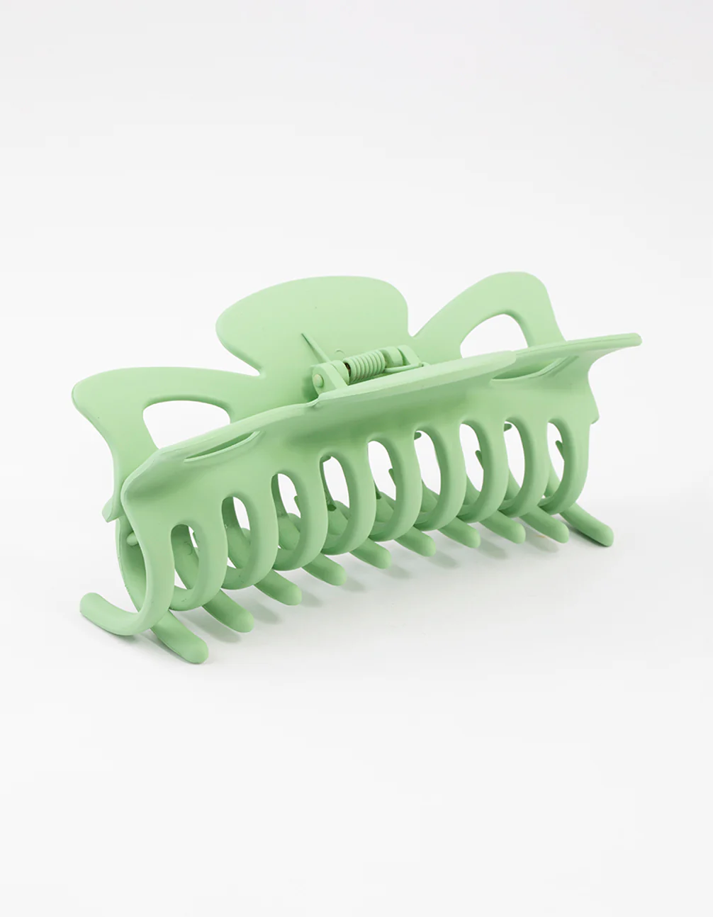 Acrylic Green Triangular Cut Out Claw Clip - Image 2