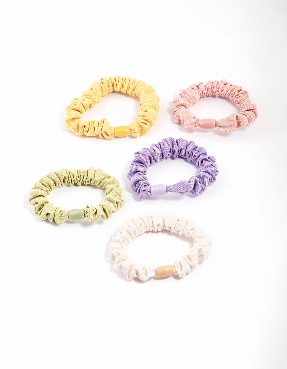 Fabric Mini Scrunchies 5-Pack - Image 4