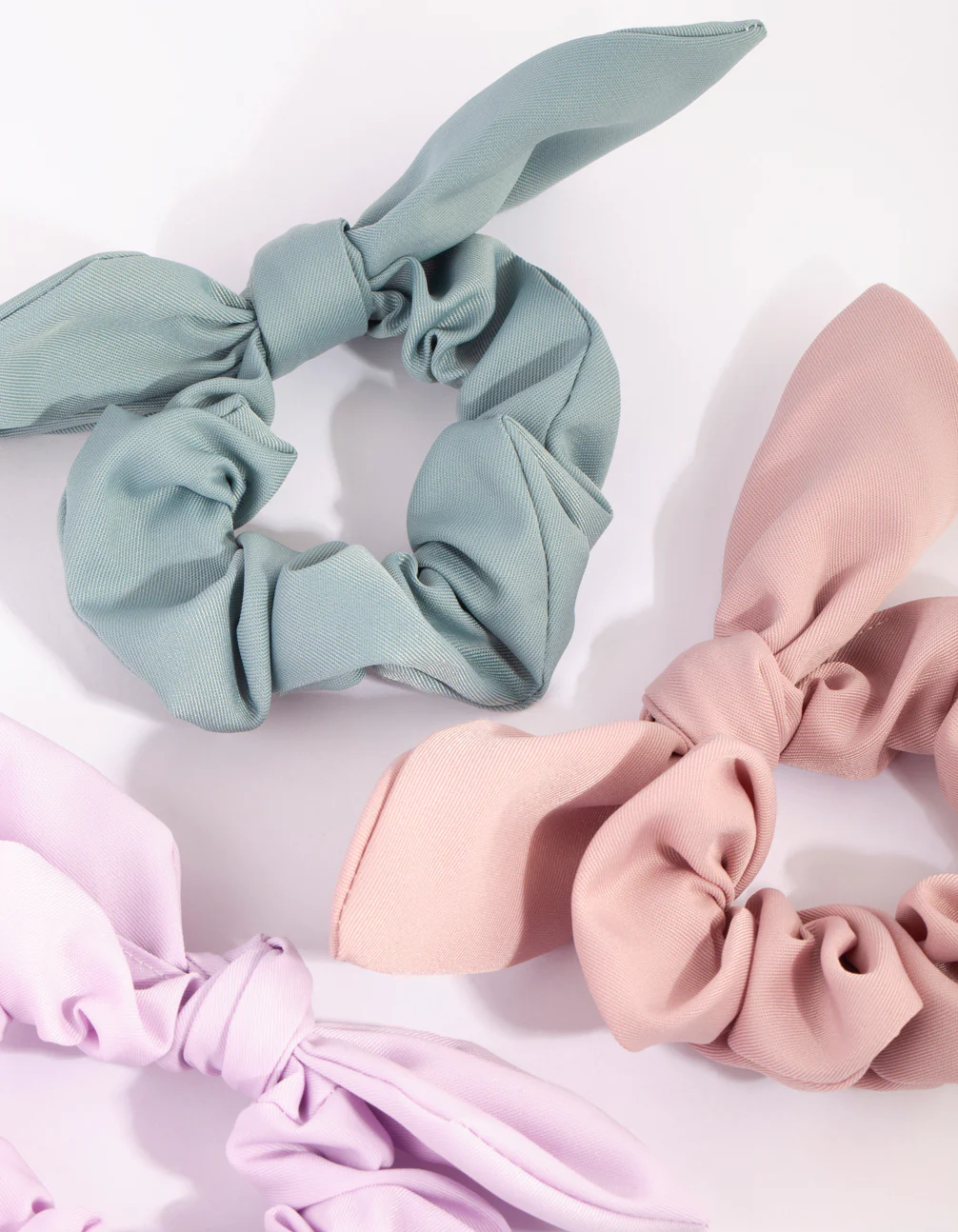 Mixed Bunny Ear Scrunchie Pack - Image 2