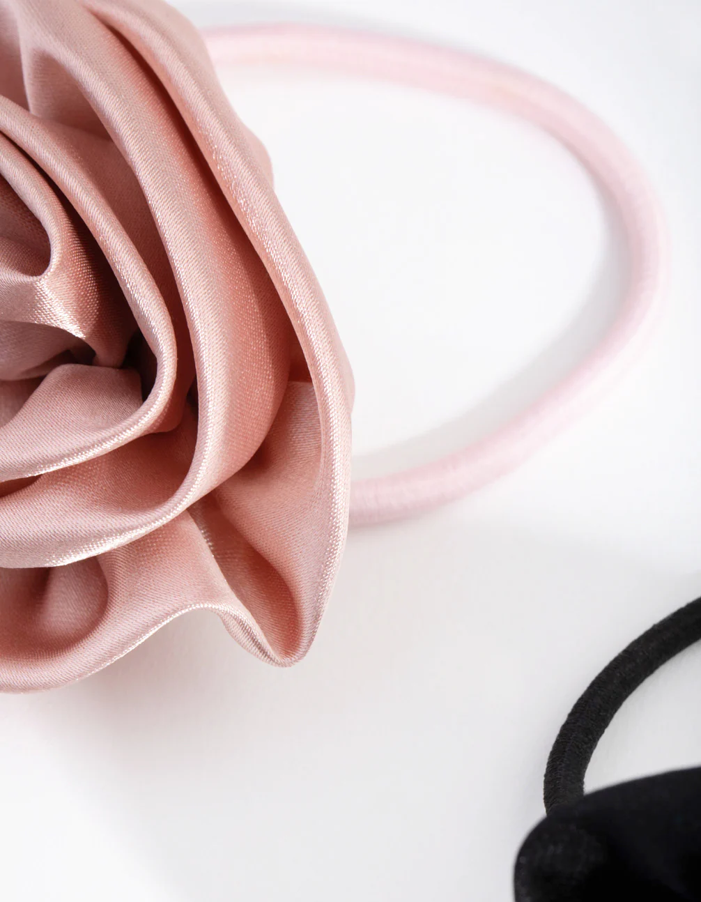 Fabric Rose Pack Hair Ties - Image 5
