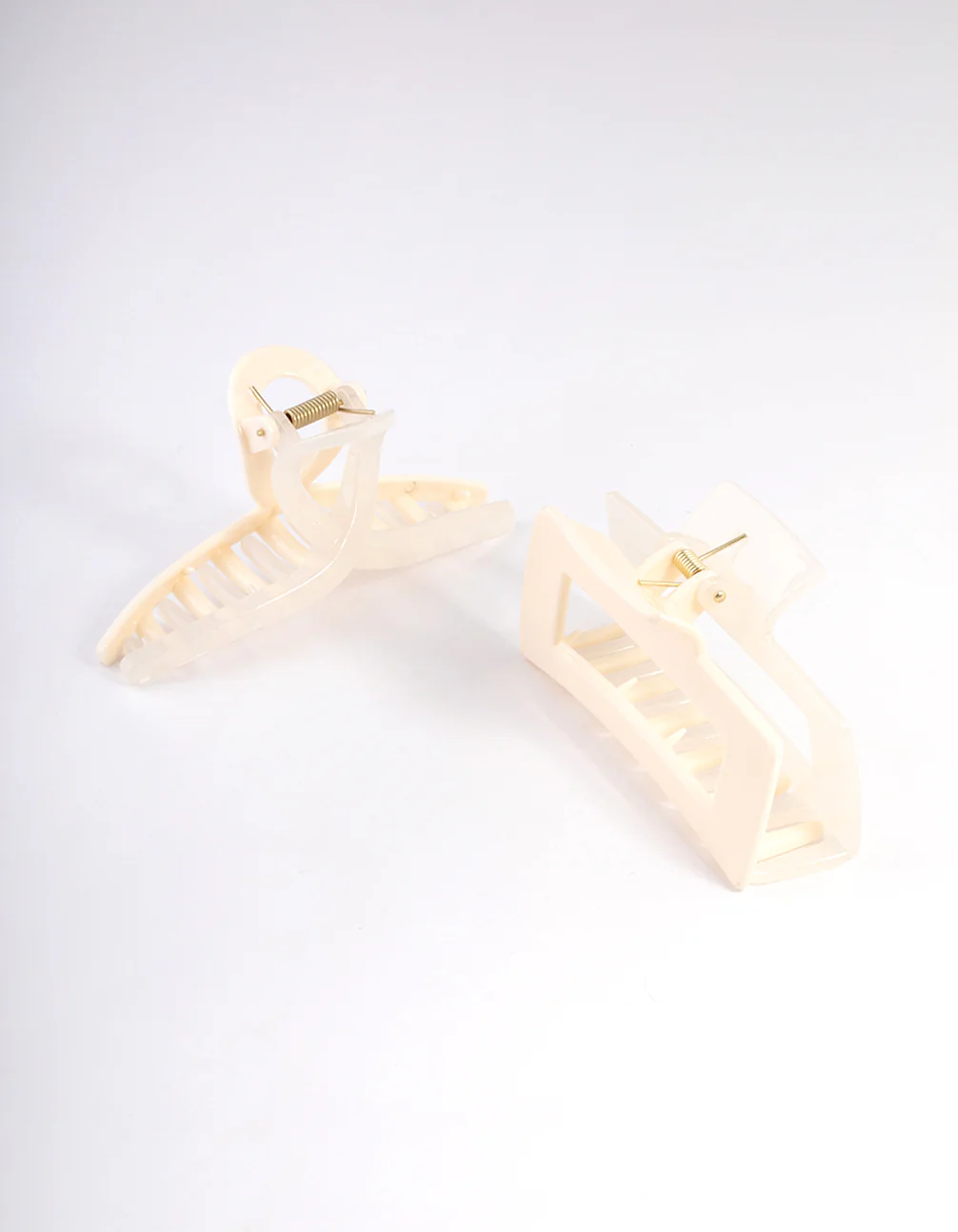 White Plastic Two Tone Claw Pack - Image 2