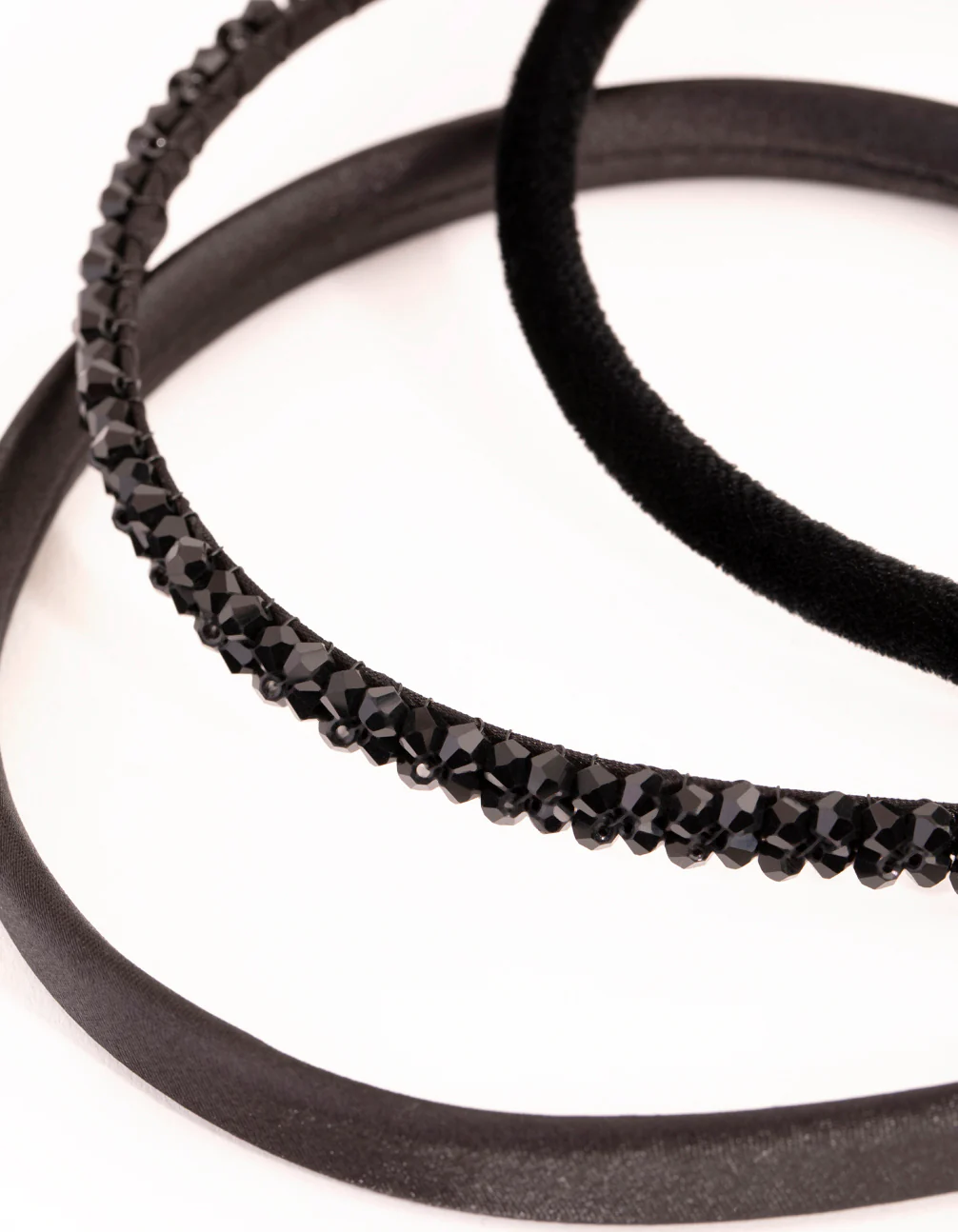 Beaded Velvet & Satin Headband Pack - Image 2