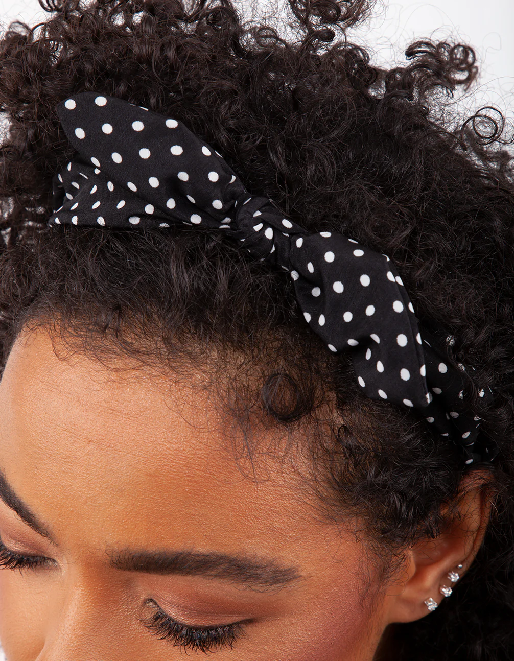 Black & White Bow Headband - Image 3