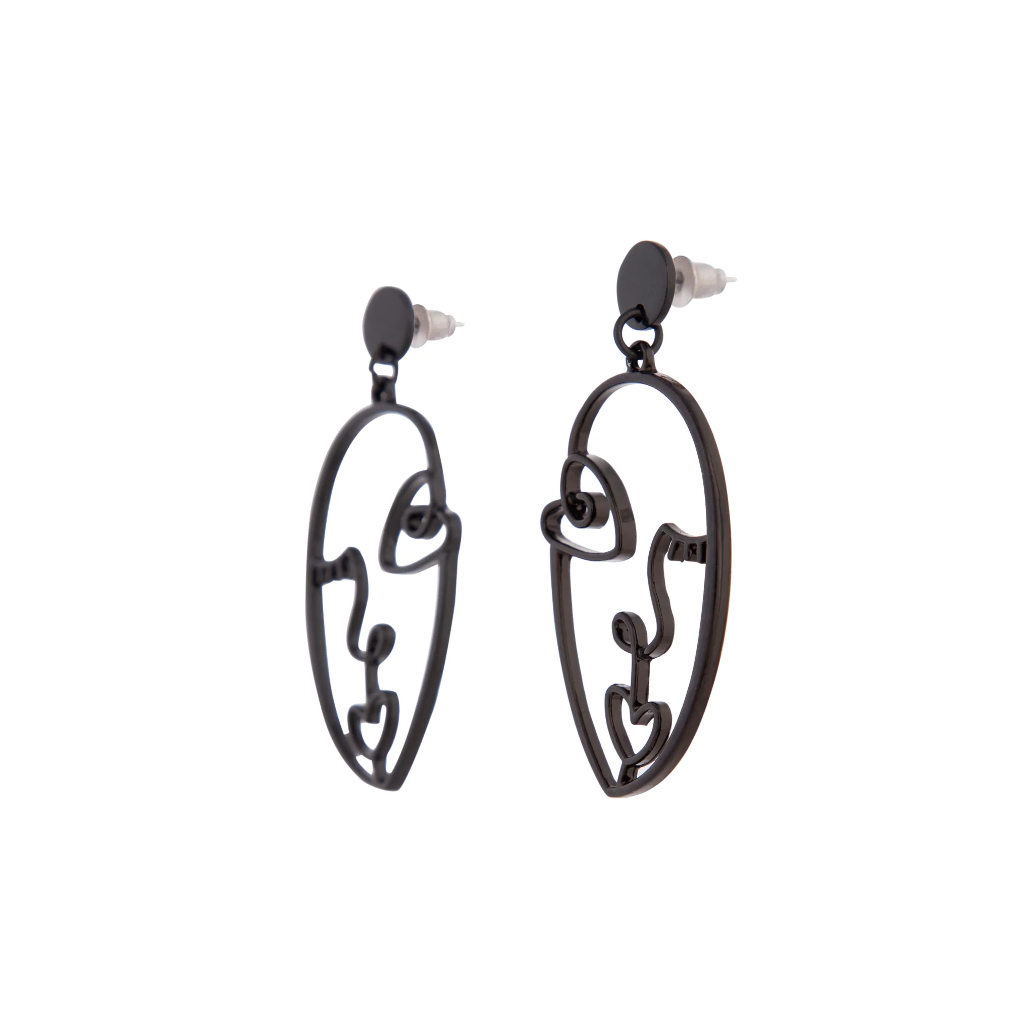 Black Artist Inspired Face Earrings - Image 2