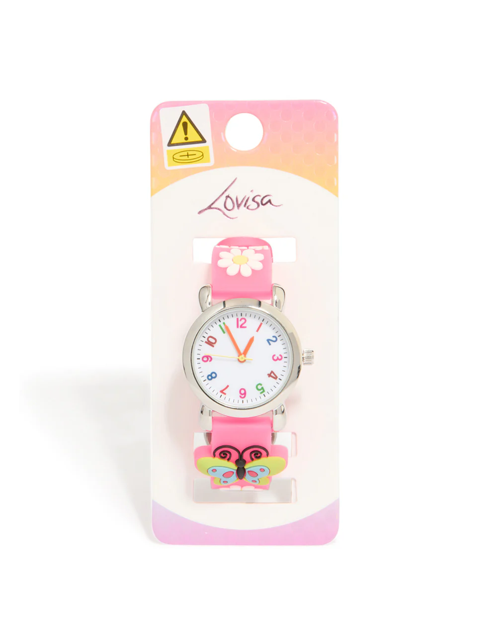 Kids Pink Butterfly & Daisy Watch - Image 3