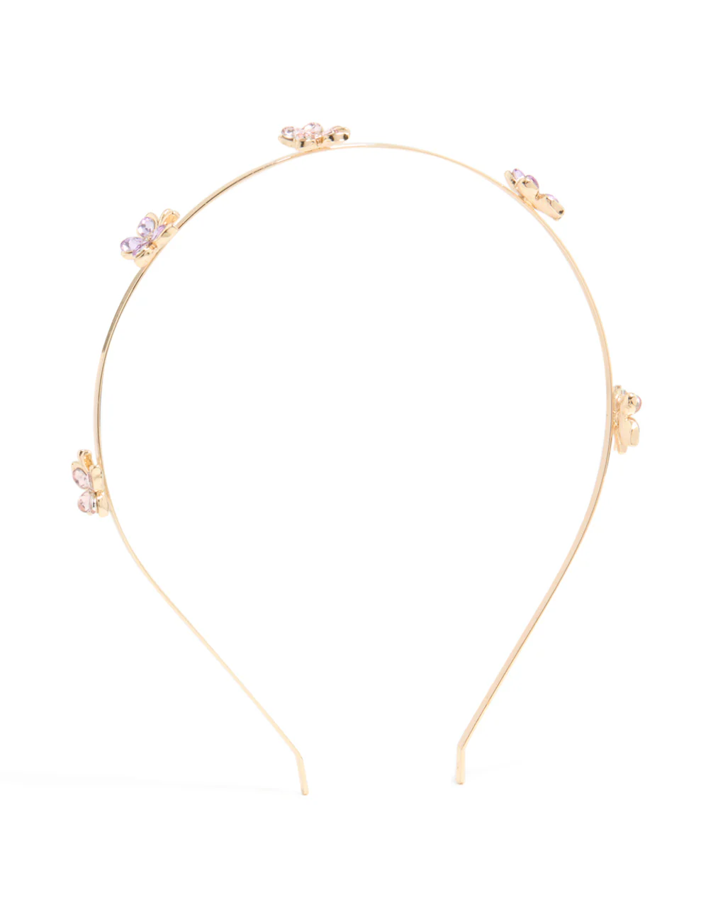Kids Pink & Purple Butterfly Headband