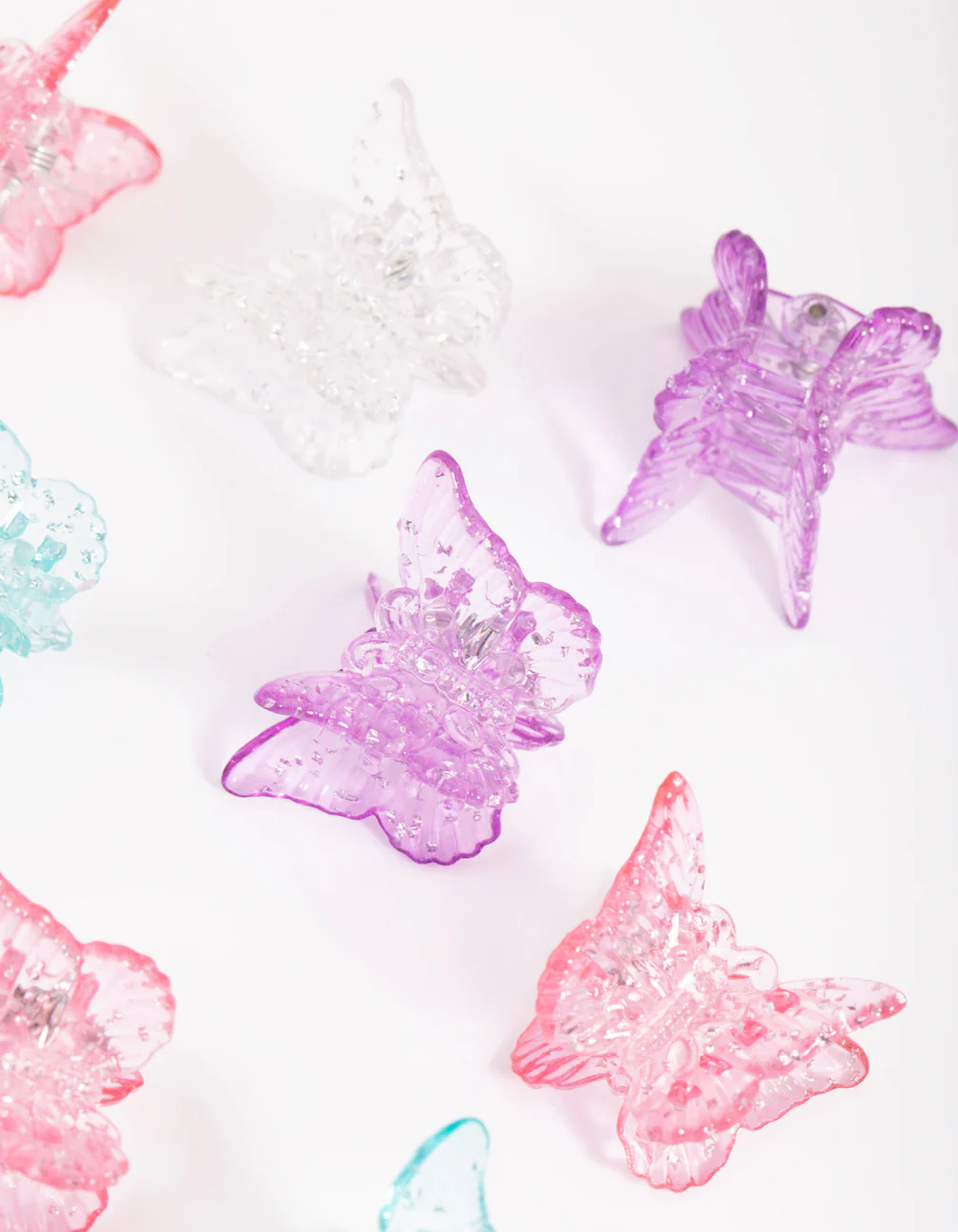 Kids Glitter Butterfly Mini Claw Clip Pack - Image 4