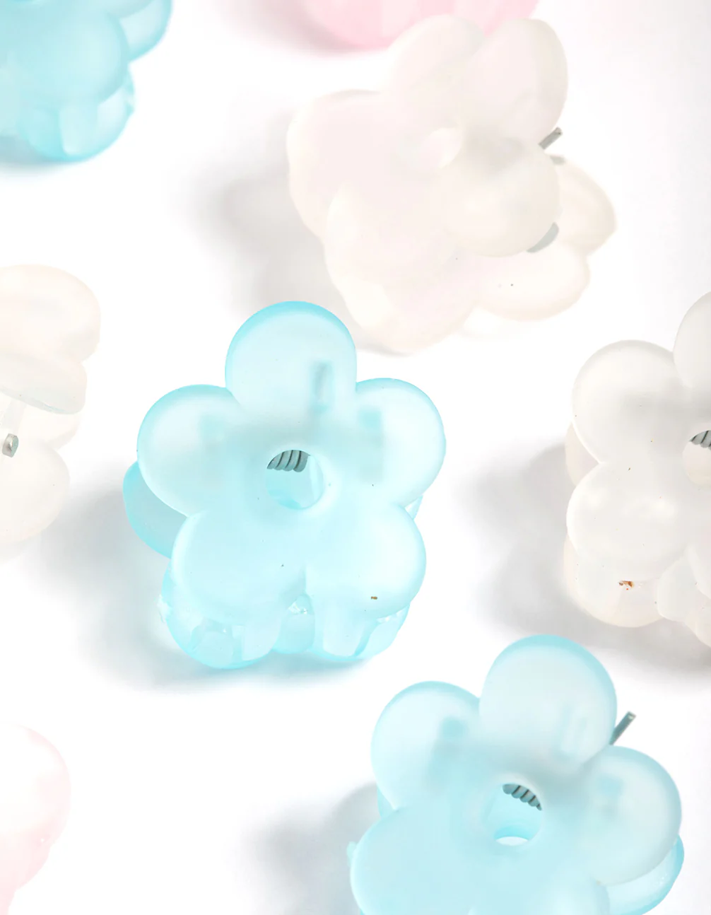 Kids Frosted Flower Claw Clip Pack - Image 2