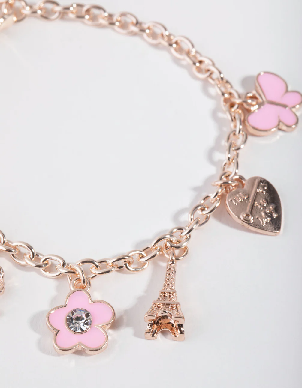 Kids Rose Gold Eiffel Tower Bracelet - Image 3