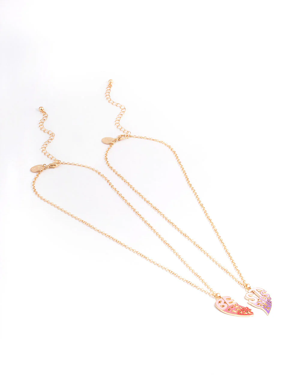 Kids Groovy Heart BFF Necklace Pack - Image 2