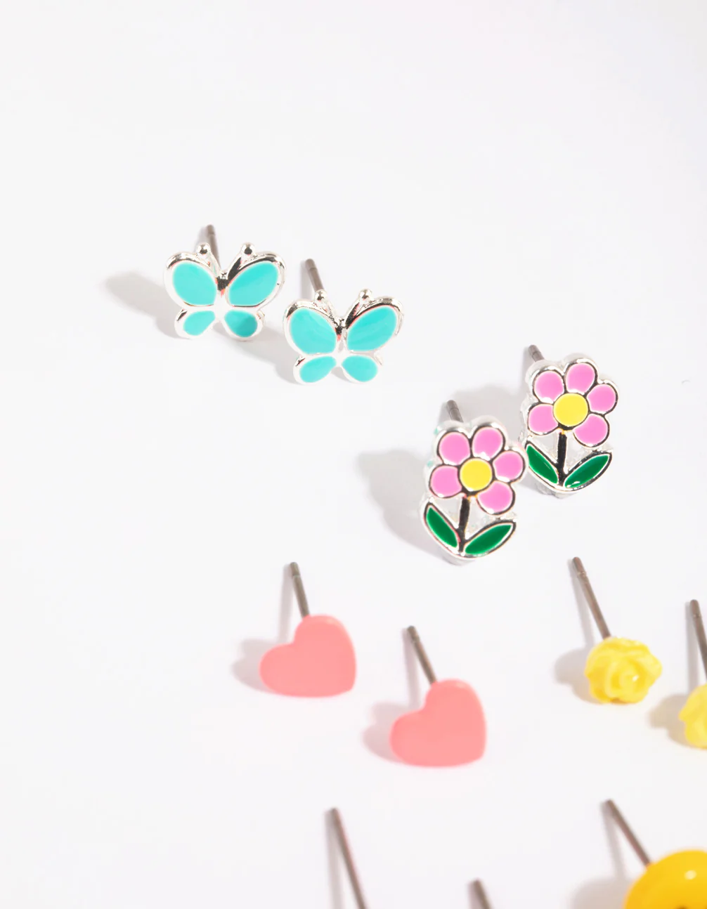 Kids Smile Garden Stud Earring 6-Pack - Image 3