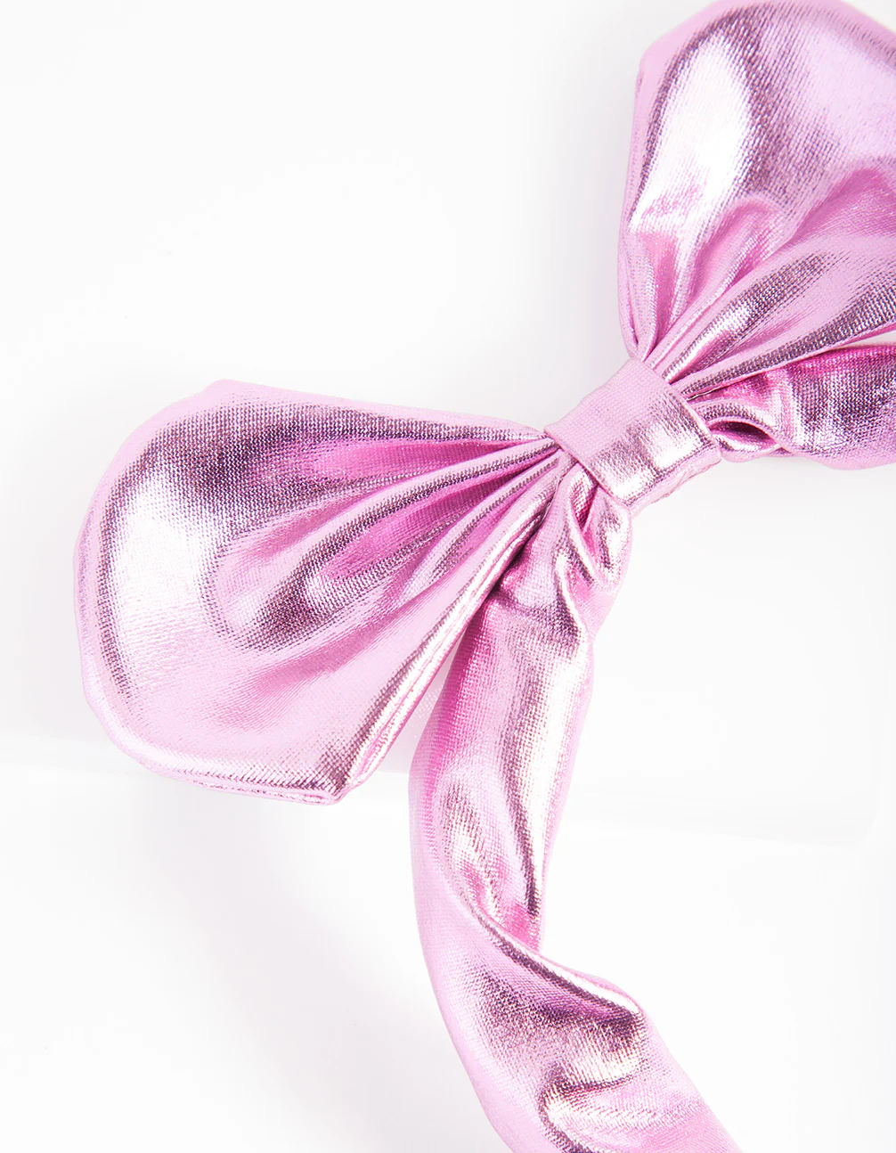 Kids Metallic Bow Headband - Image 2