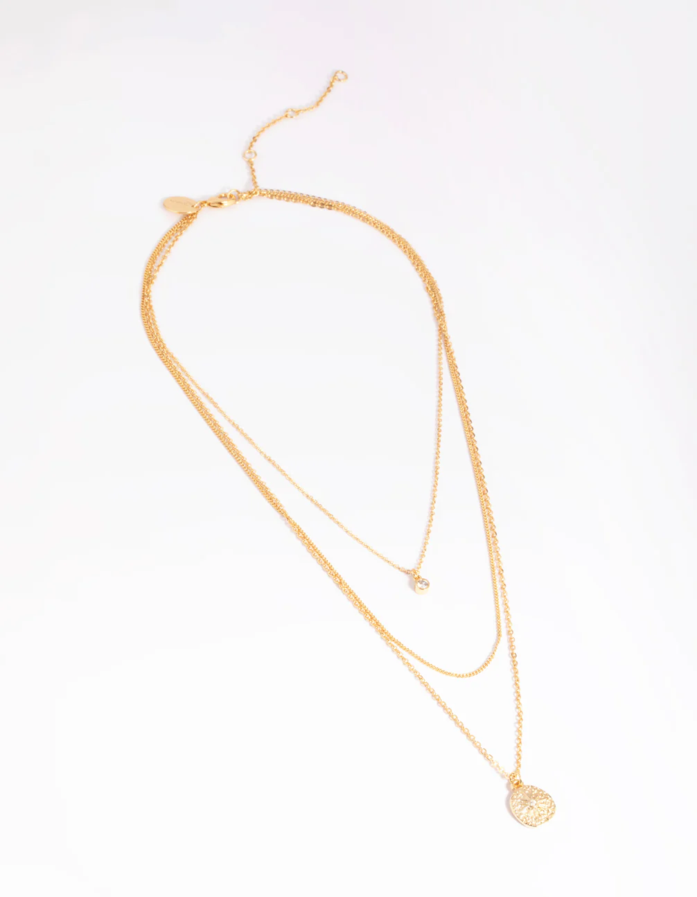 Gold Plated Celestial Layered Necklace - Image 3