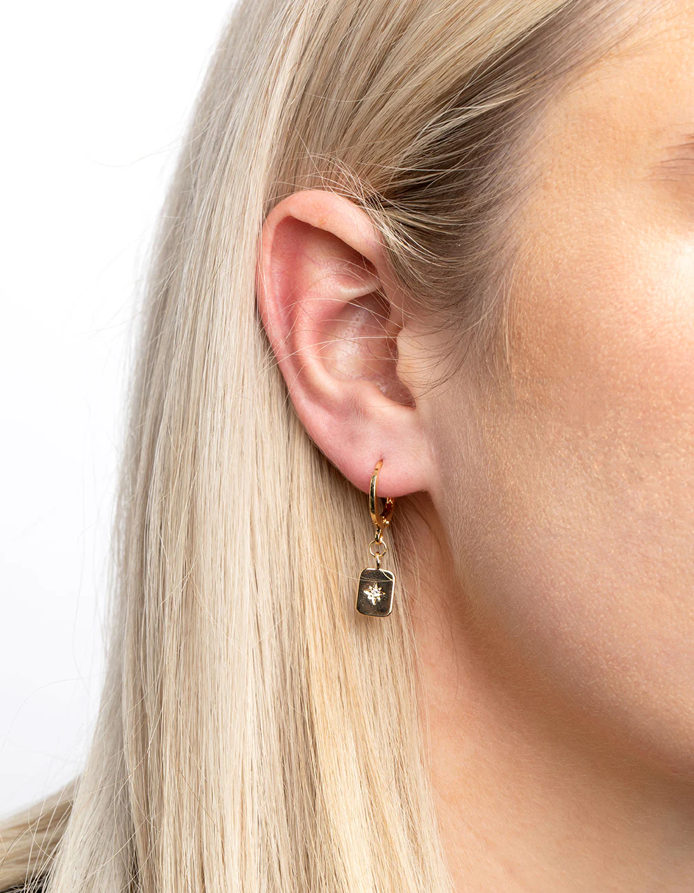 Gold Plated Brass Celestial Earring Stack 6-Pack - Image 2
