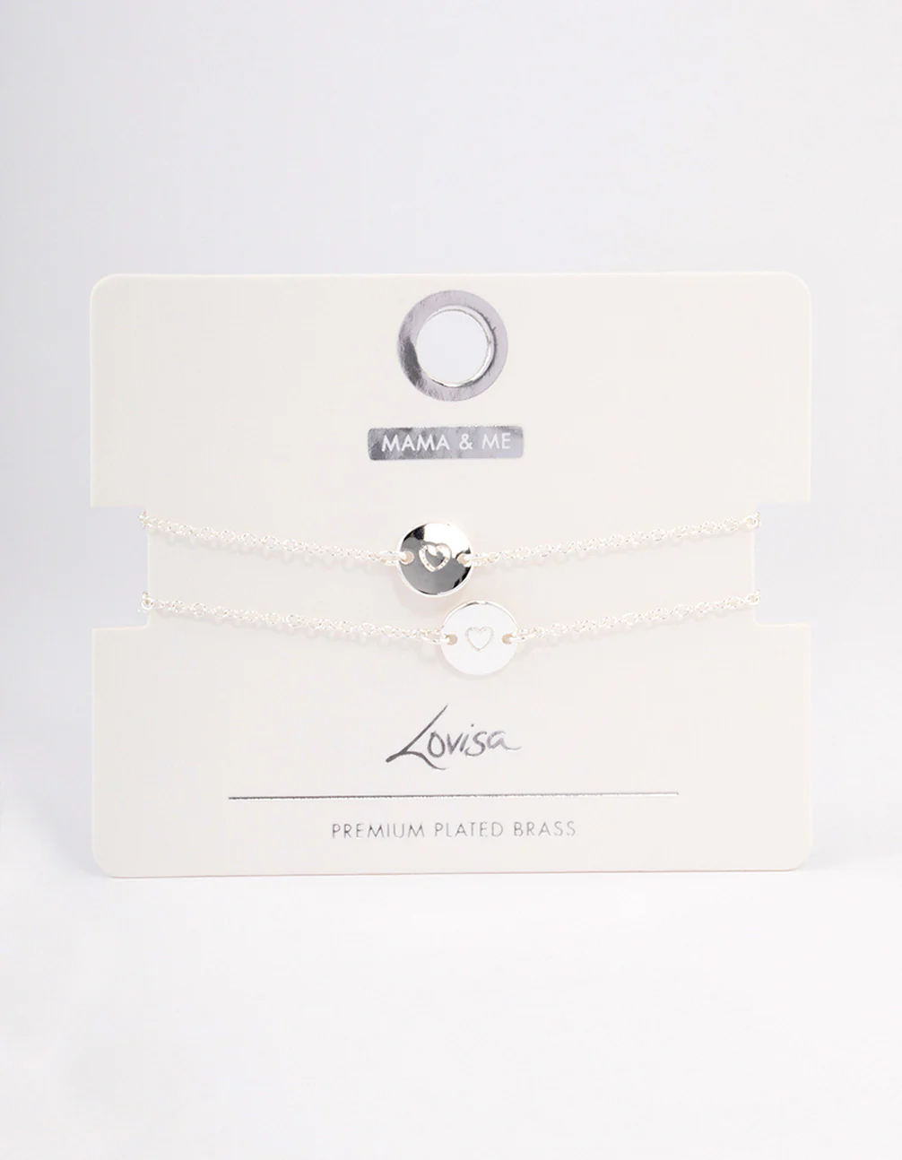 Silver Plated Heart Disc Bracelet Pack - Image 3