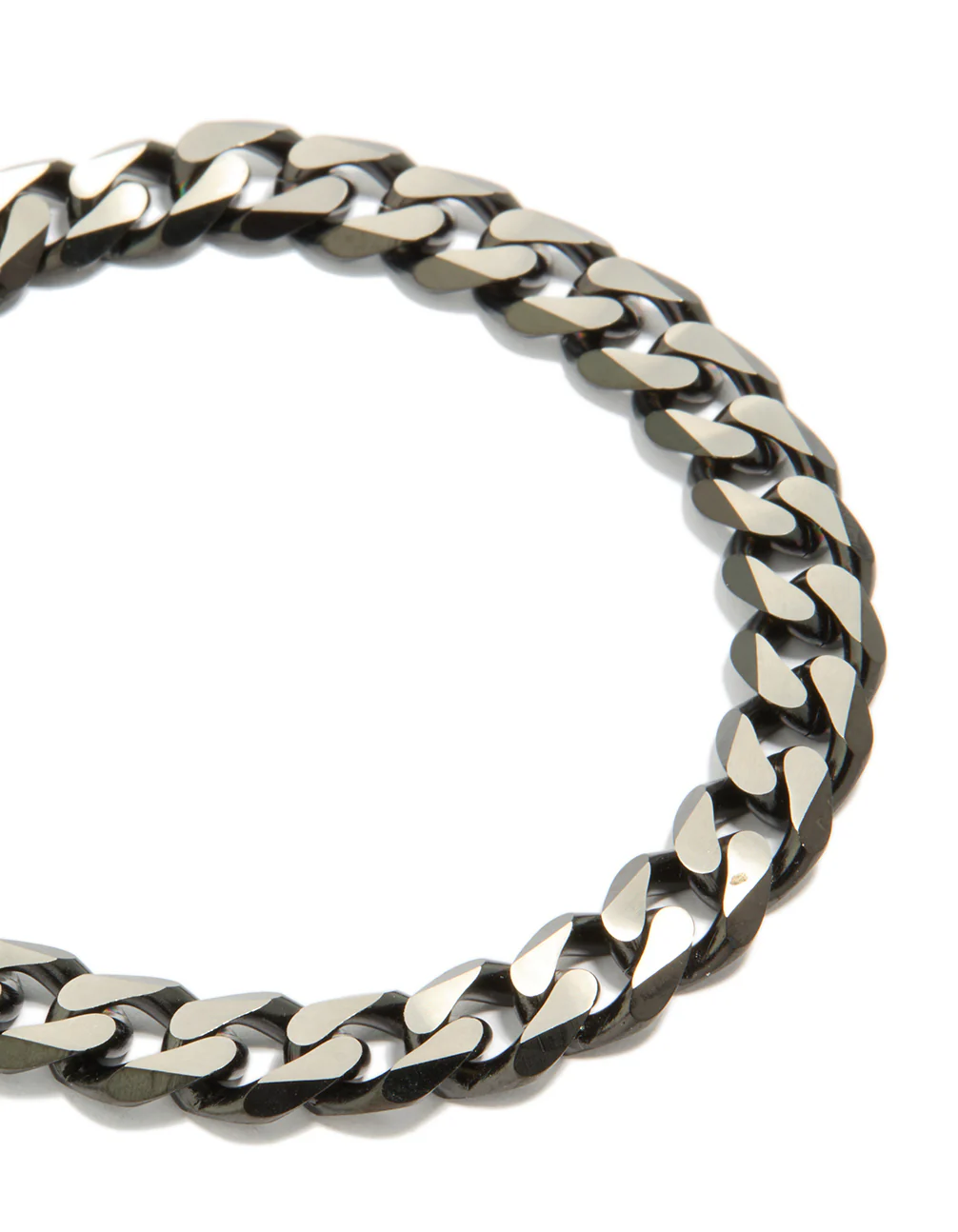 Mens Waterproof Stainless Steel Black Link Chain Bracelet - Image 2