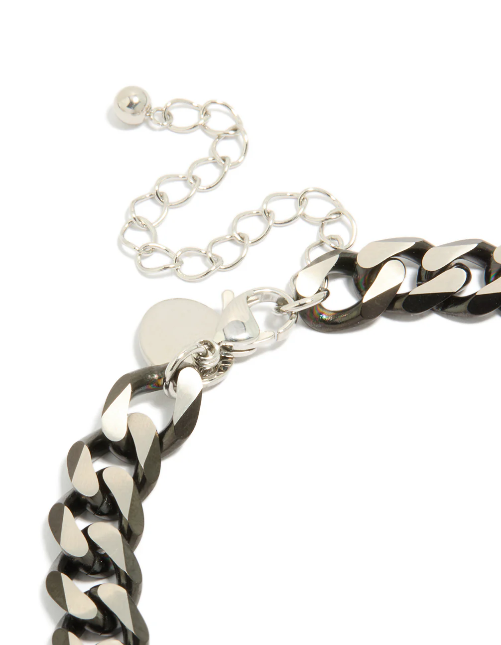 Mens Waterproof Stainless Steel Black Link Chain Bracelet - Image 3