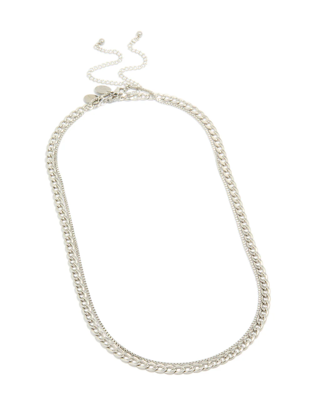 Mens Waterproof Stainless Steel Box & Cuban Chain Necklace 2 Pack - Image 2