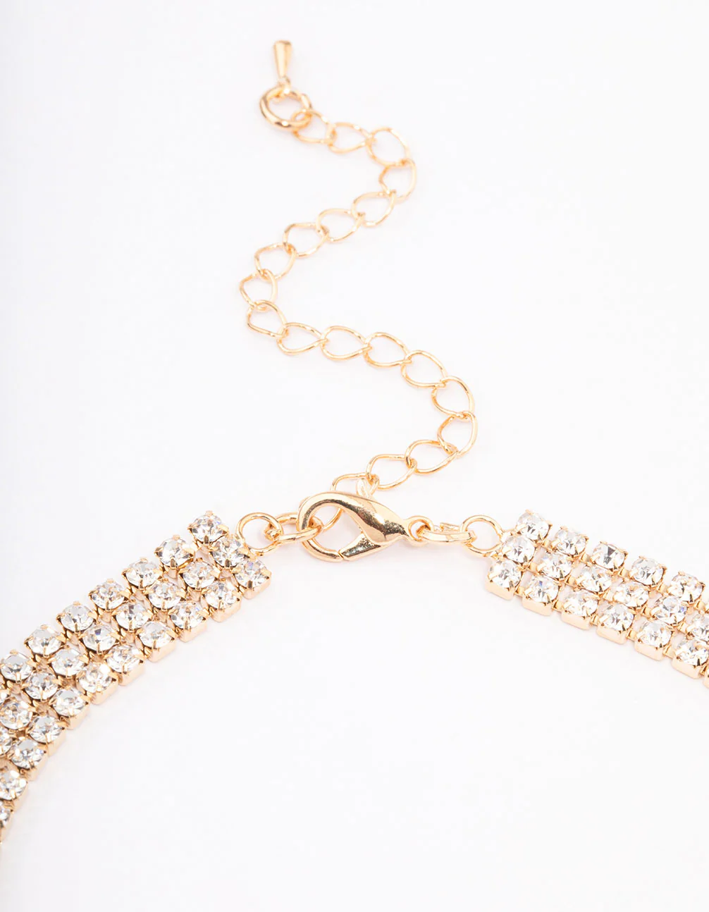 Gold Cup Chain Emerald Choker - Image 3