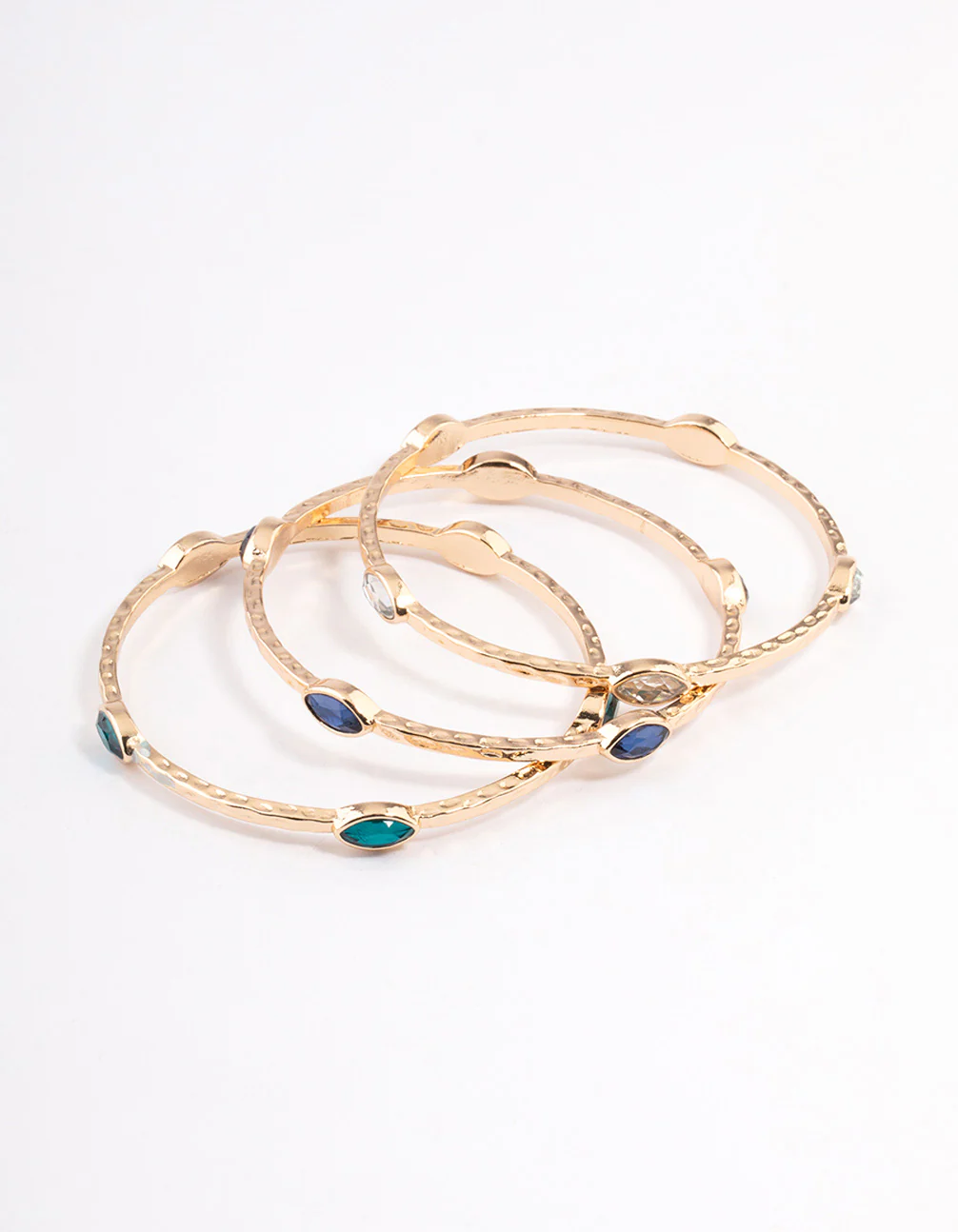 Gold Hammered Stone Bracelet Pack - Image 3