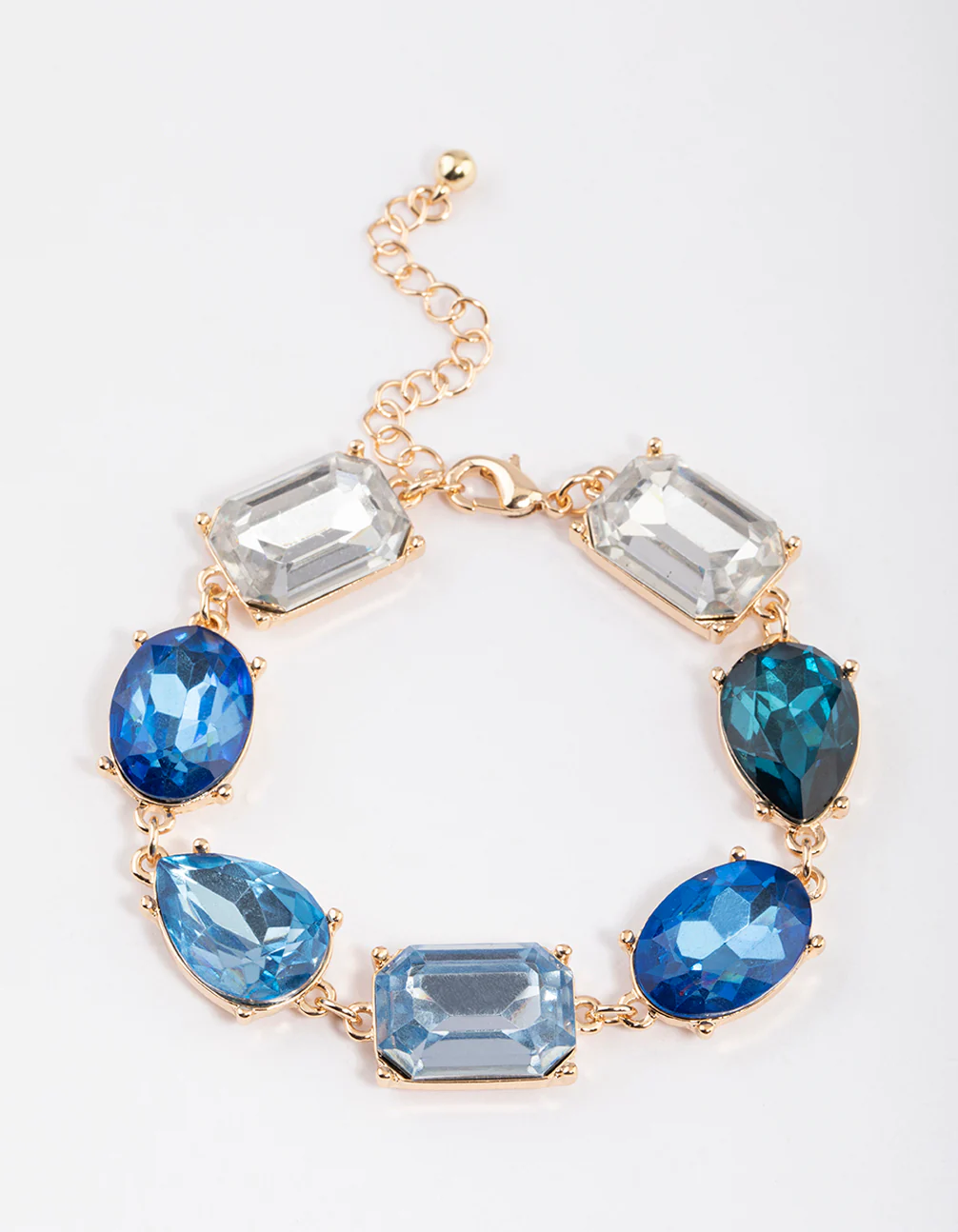 Gold Large Chunky Mixed Statement Bracelet - Image 2