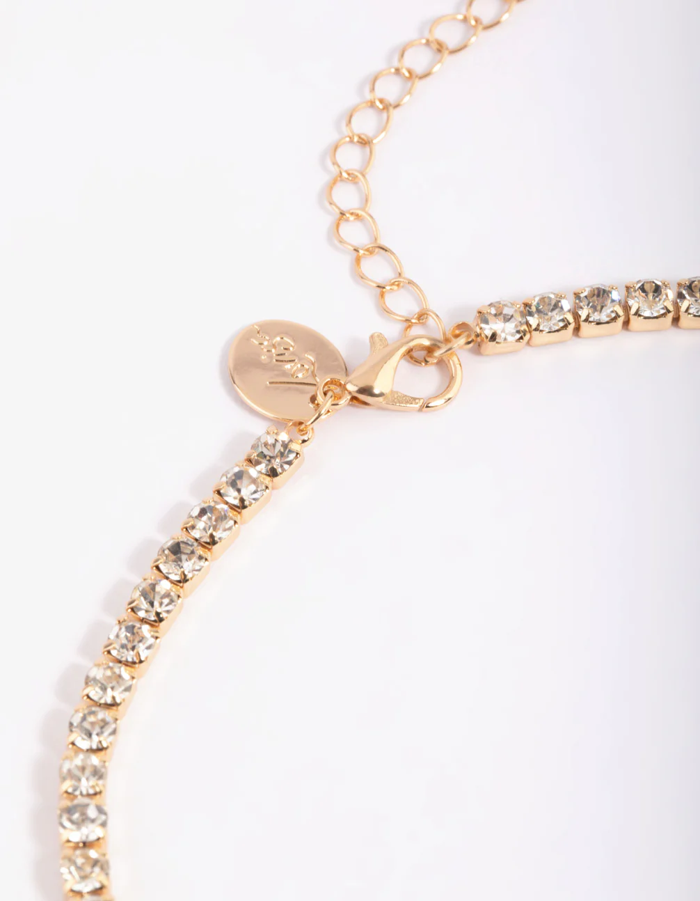 Gold Facet Stone Earrings & Necklace - Image 4