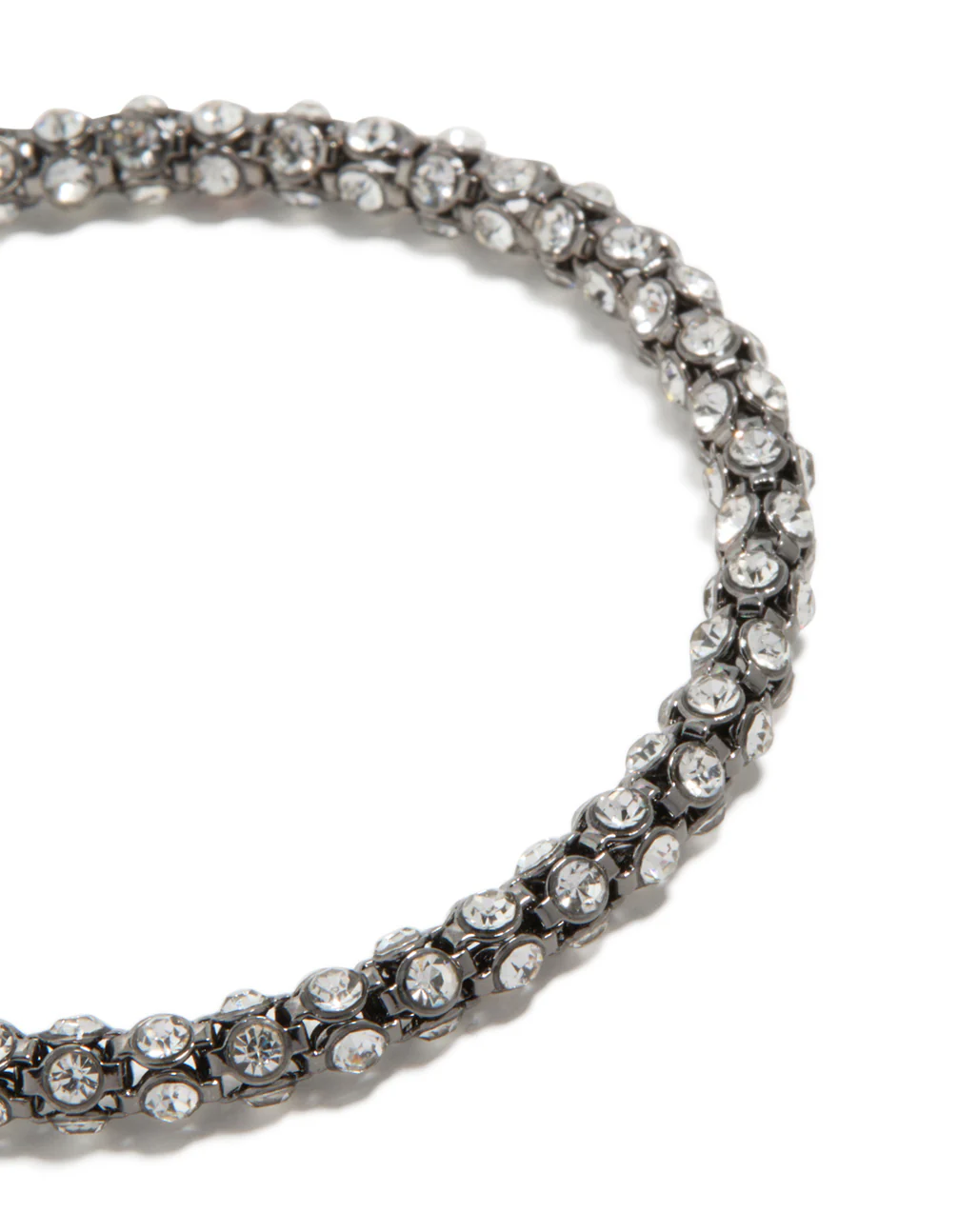 Mixed Metal Plated Diamante Fireball Chain Bracelet - Image 4