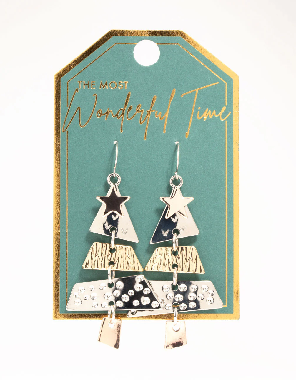Mixed Metals Tree Drop Earrings - Image 3