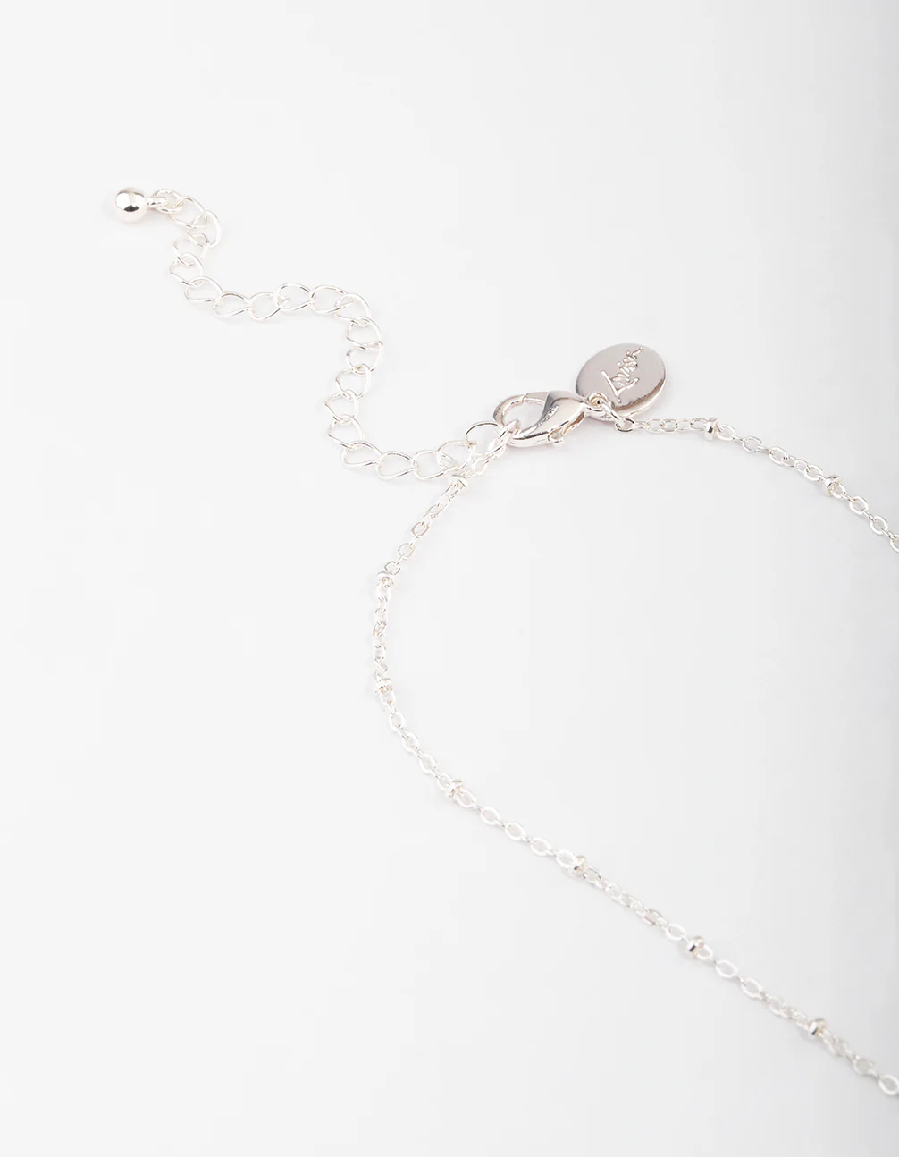 Silver Layered Textured Disc Necklace & Earrings Set - Image 3