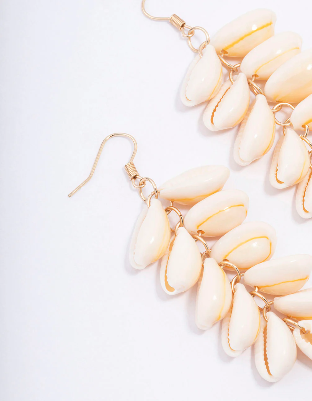 Natural Genuine Shell Drop Earrings - Image 2