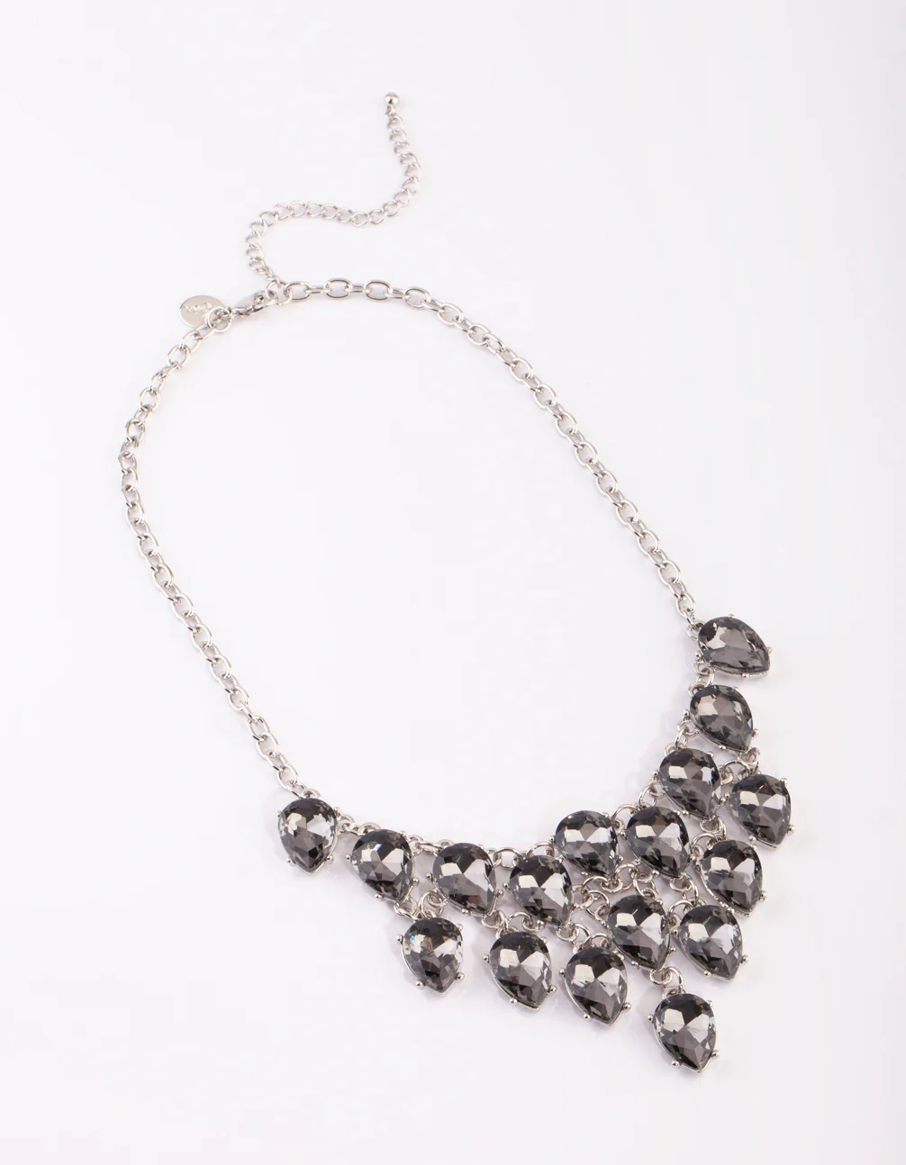 Gunmetal Diamante Statement Necklace - Image 2