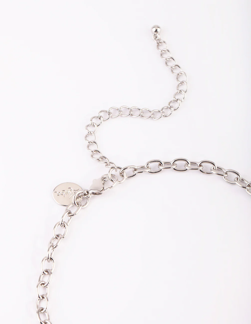Gunmetal Diamante Statement Necklace - Image 3