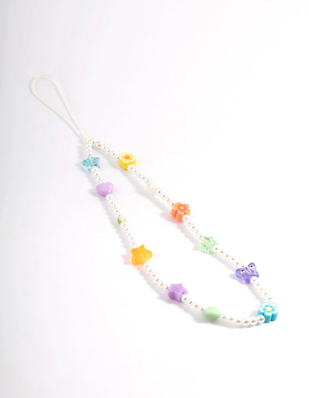 Pearl Multi Bead Phone Chain