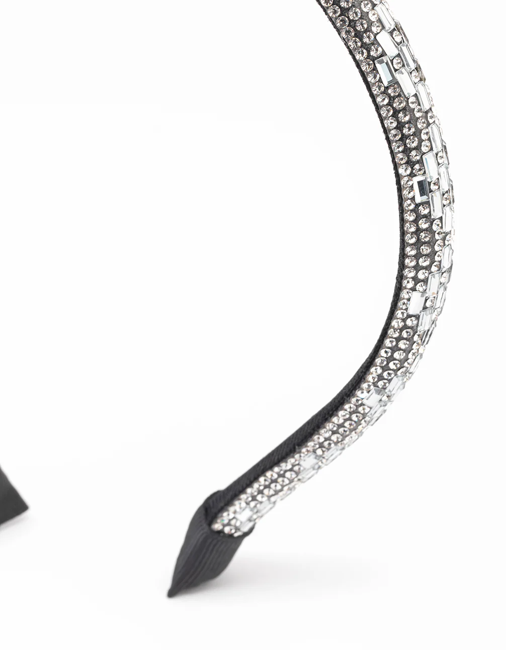 Silver Rectangle Diamante Headband - Image 2