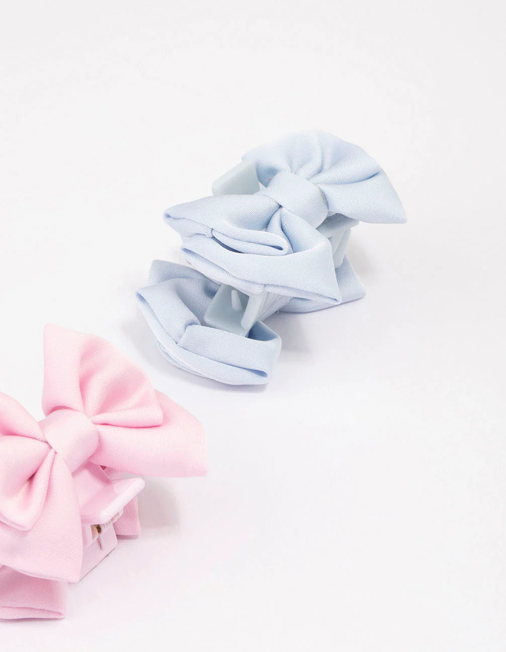 Pastel Bow Small Hair Claw Clip 3-Pack - Image 3