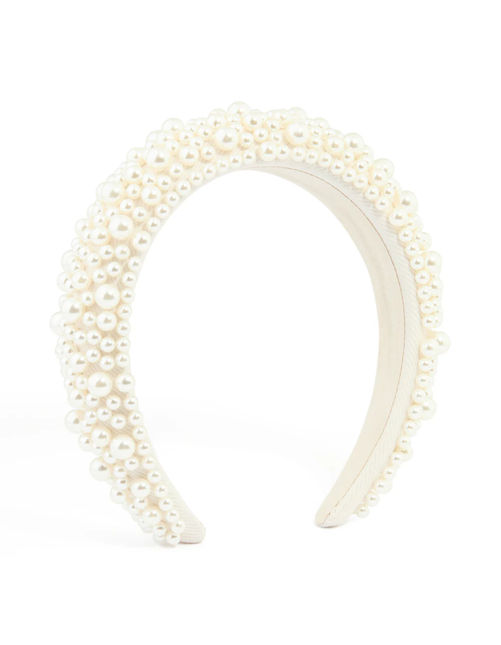 Pearl Cluster Fabric Headband