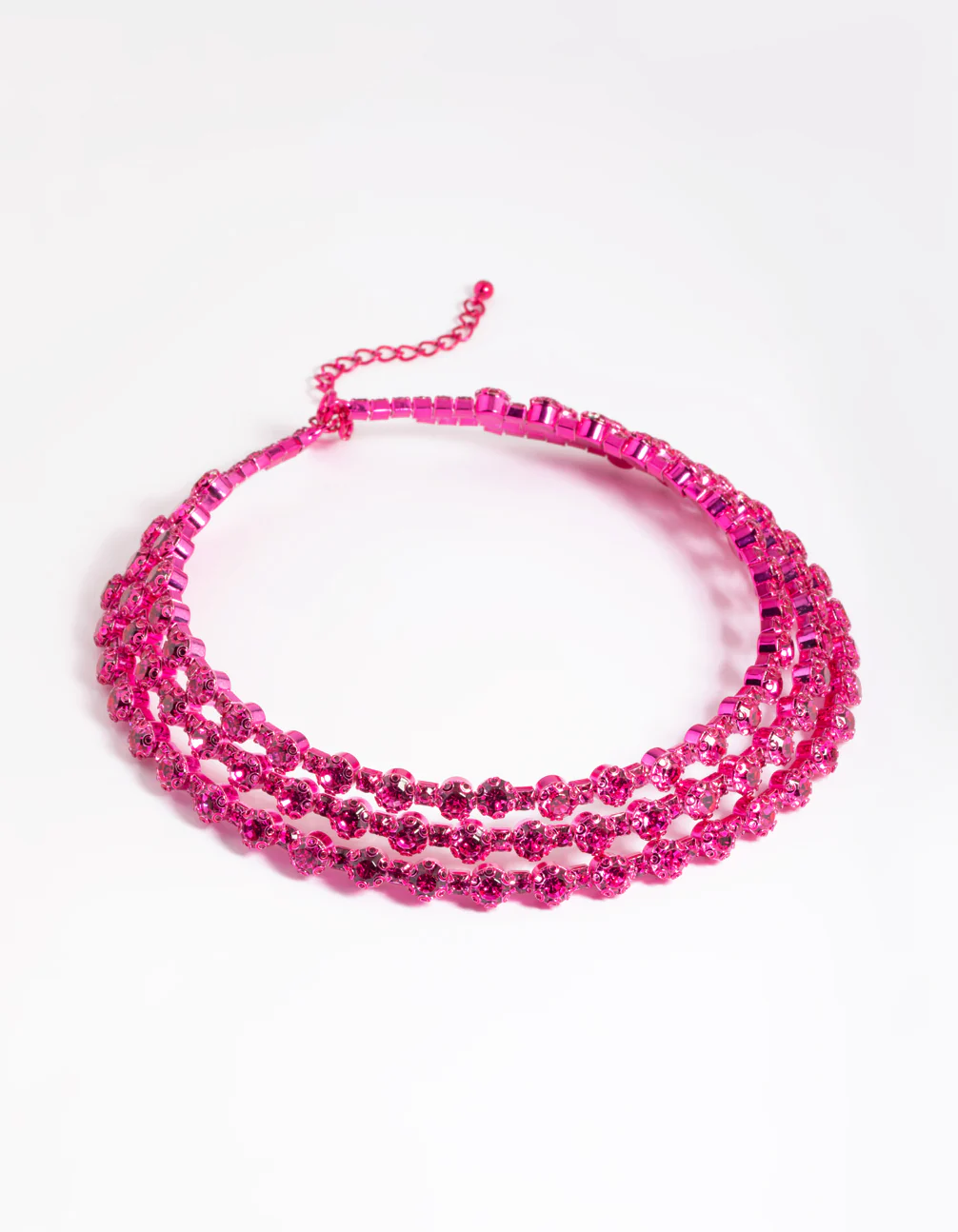 Pink Diamante Necklace - Image 4