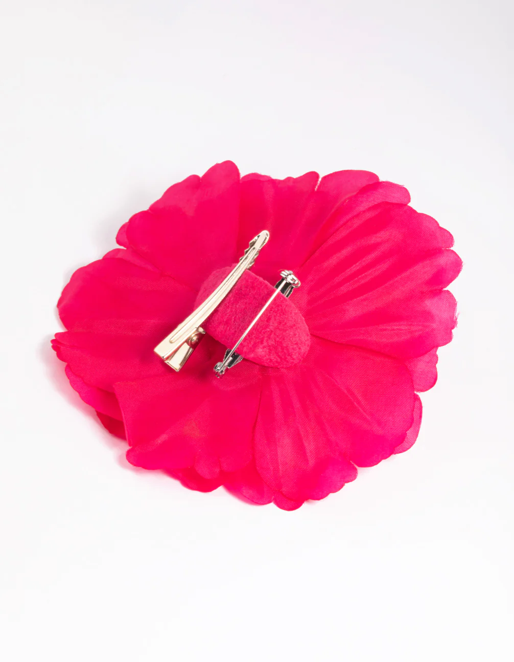 Pink Flower Corsage Clip - Image 3