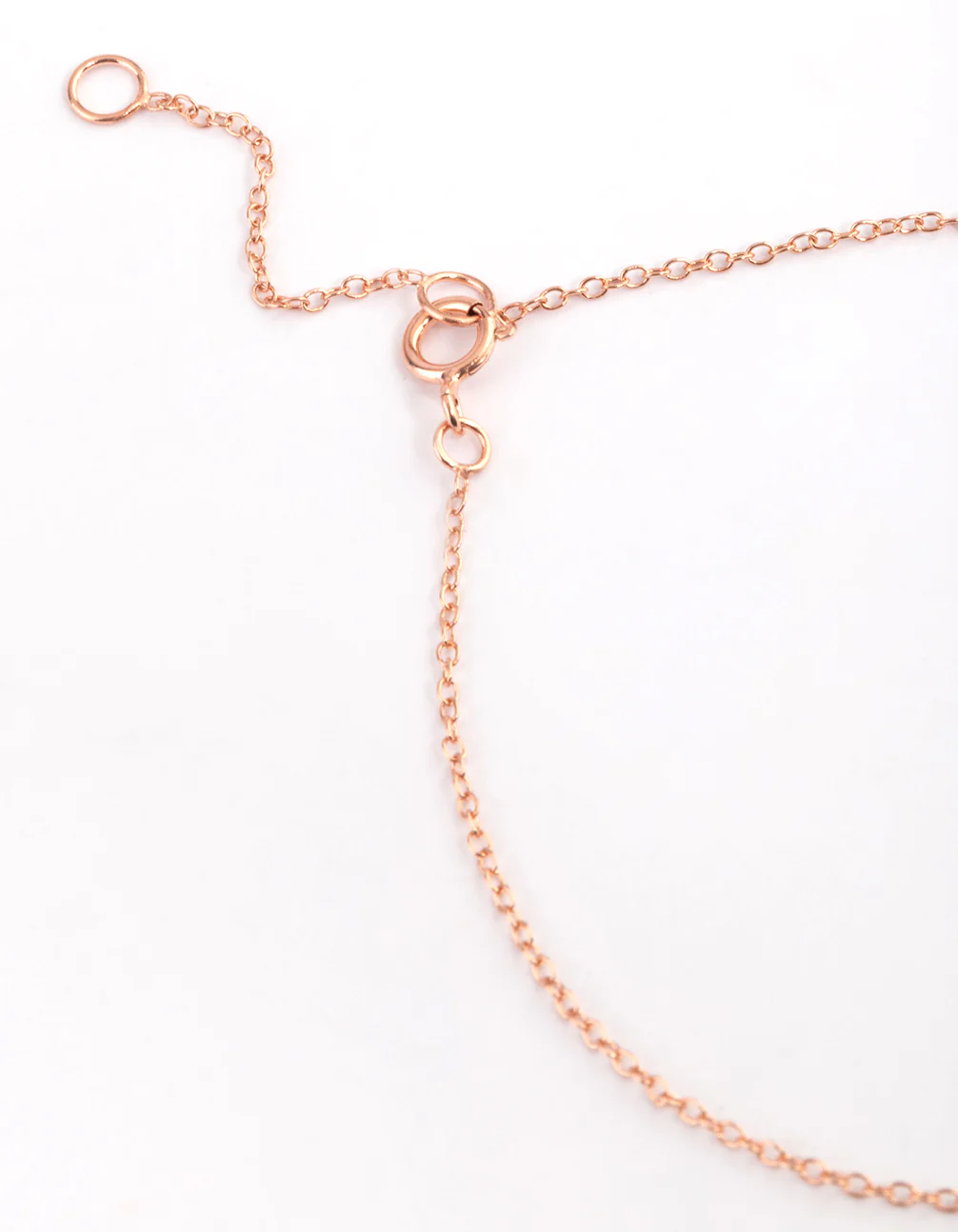 Rose Gold Sterling Plated Floating Heart Bracelet - Image 2