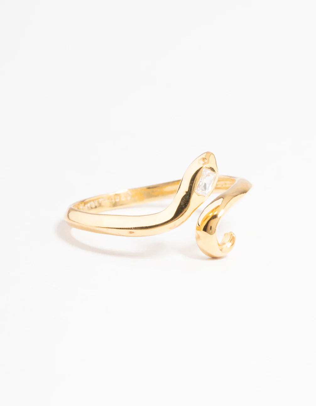 Gold Plated Sterling Silver Snake Wrap Ring