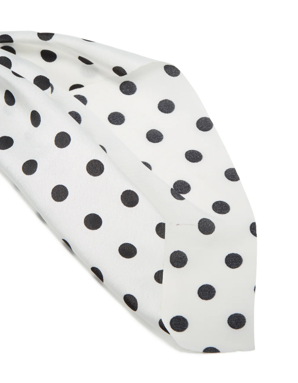Polka Dot Print Fabric Scarf Scrunchie - Image 3