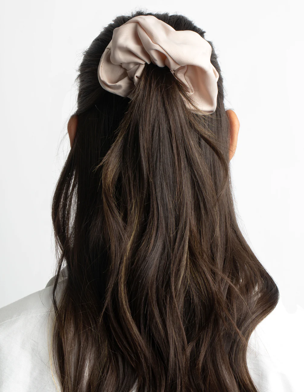 Large Beige Scrunchie - Image 5