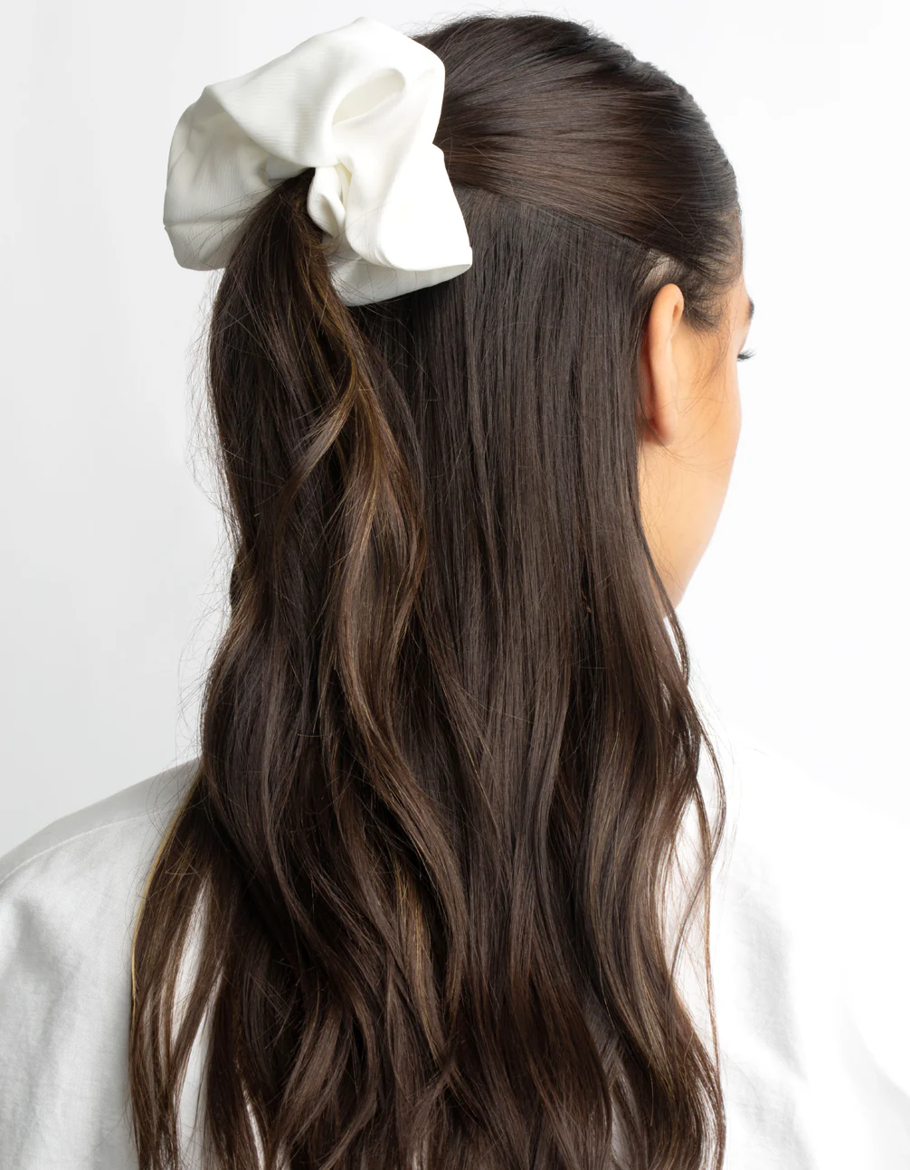 Large White Scrunchie - Image 2