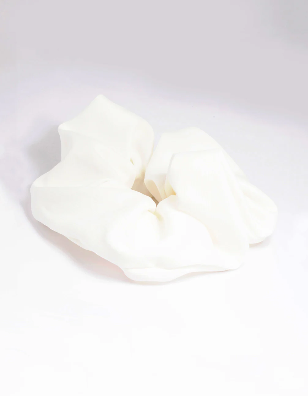 Large White Scrunchie - Image 3