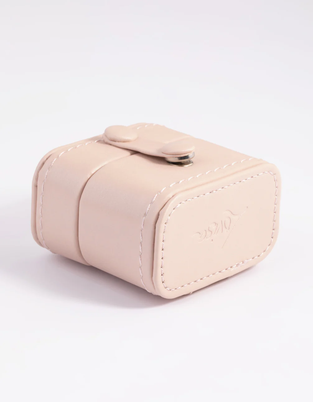 Blush Small Faux Leather Ring Box - Image 2