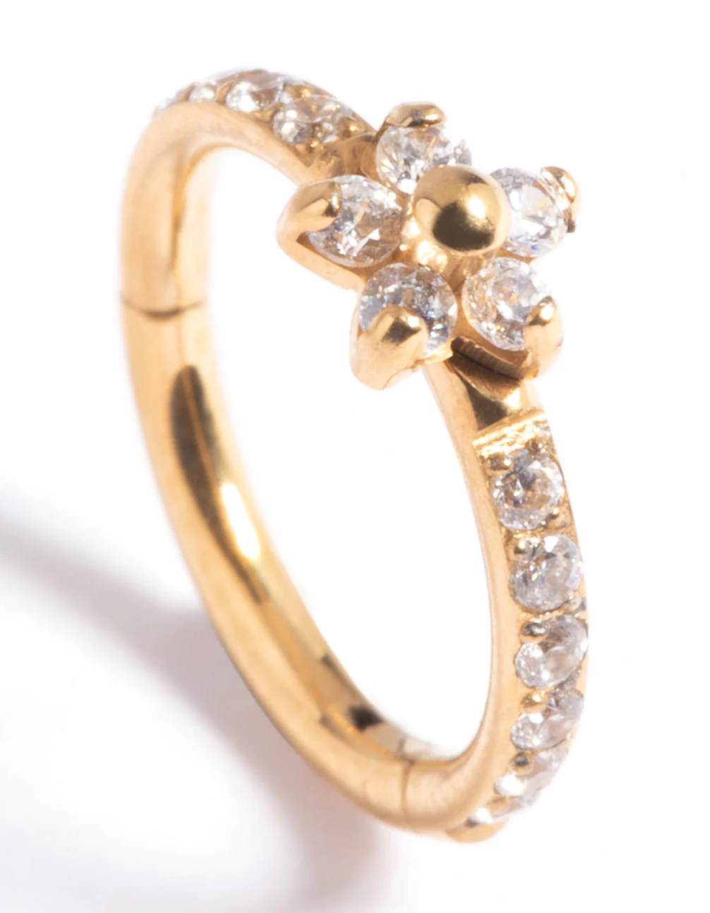 Gold Plated Titanium Clicker Ring - Image 3