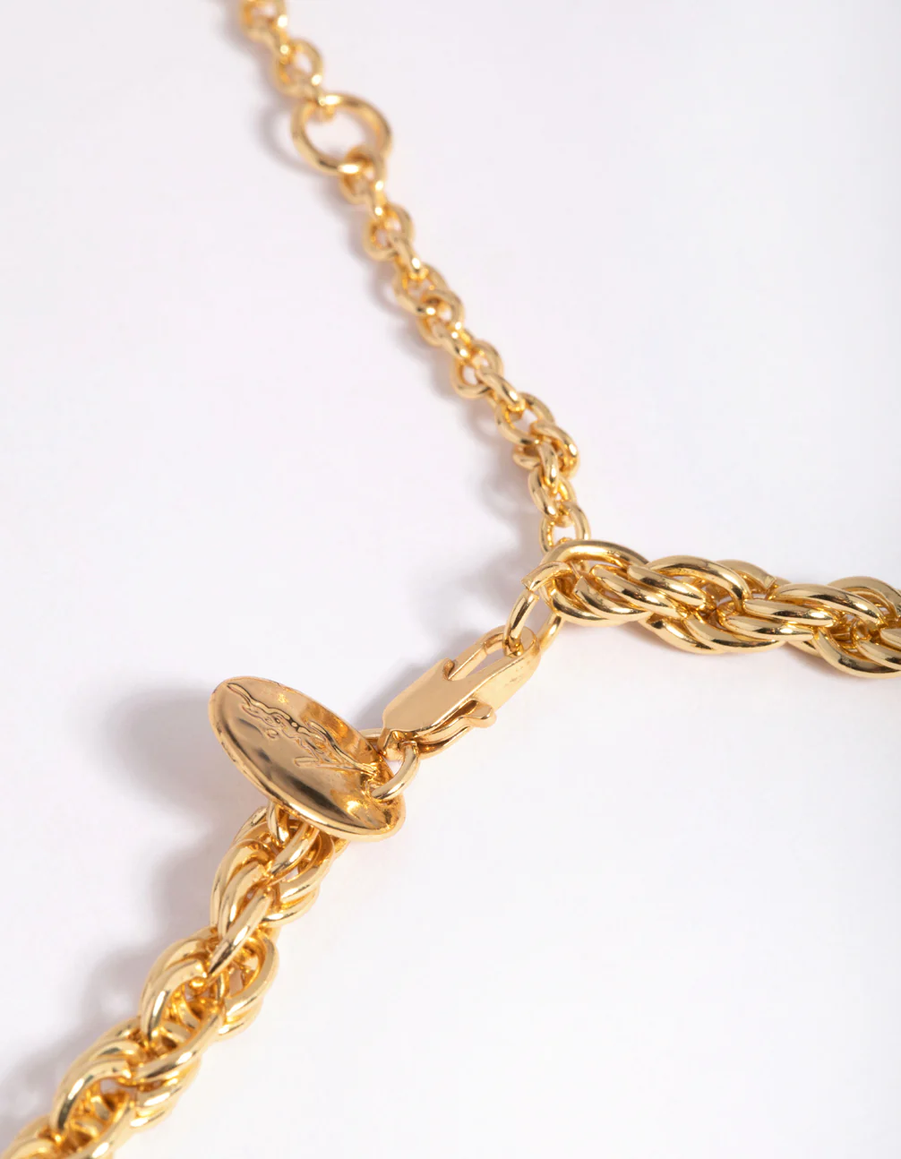 Gold Plated 40cm Rope Chain Necklace - Image 3