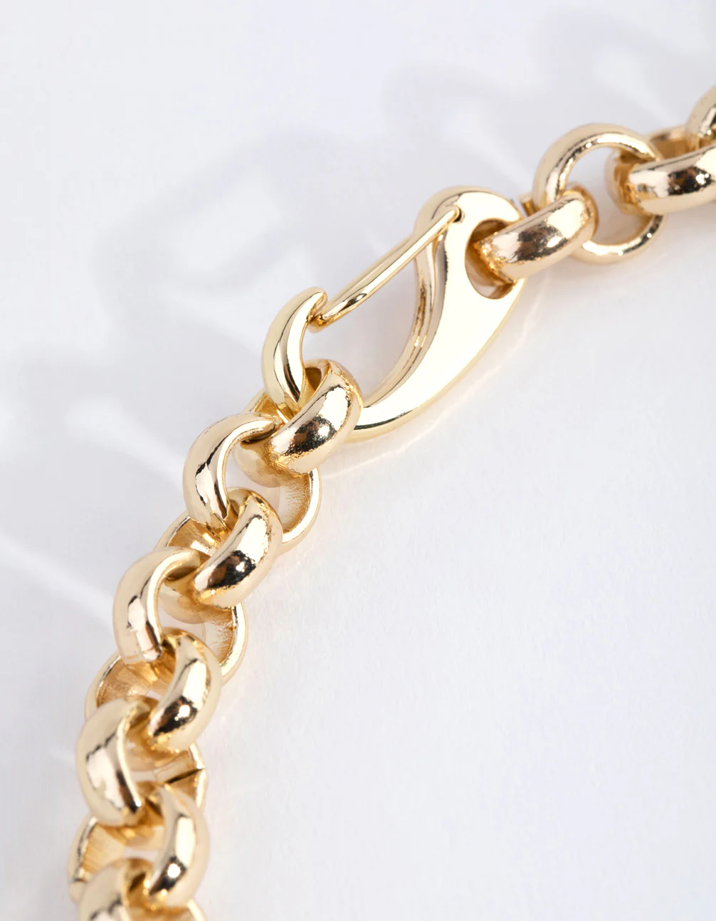 Gold Plated Rolo Chain Necklace - Image 3